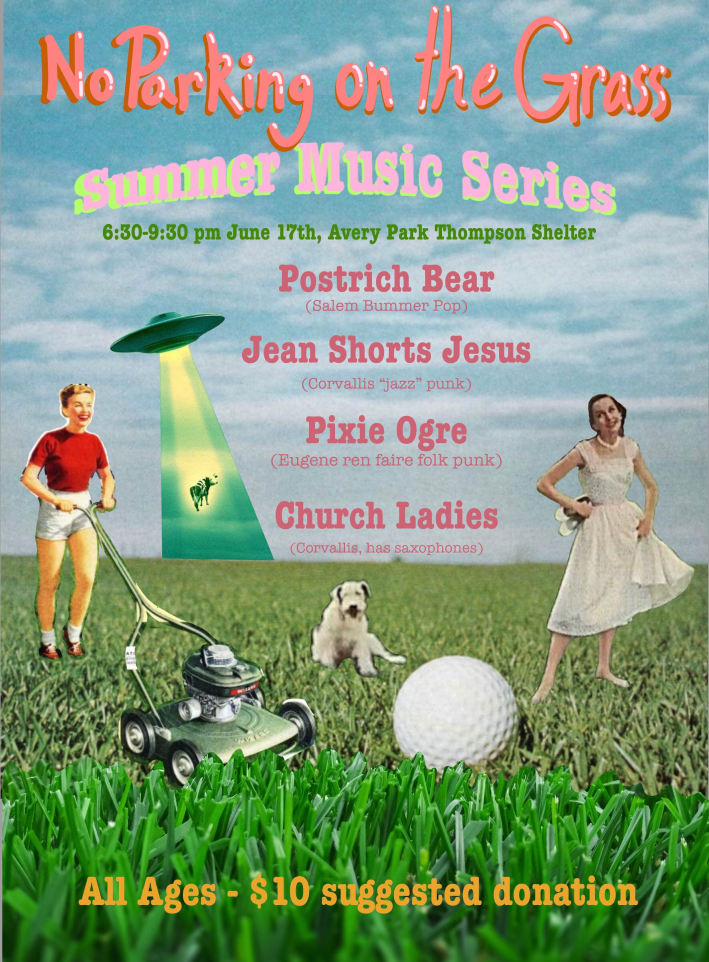 No Parking on the Grass Poster