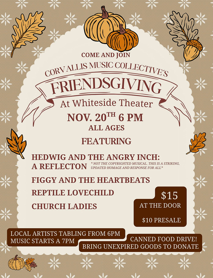 Corvallis Music Collective Friendsgiving Poster