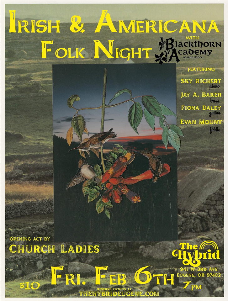 Irish & Americana Folk Night Poster